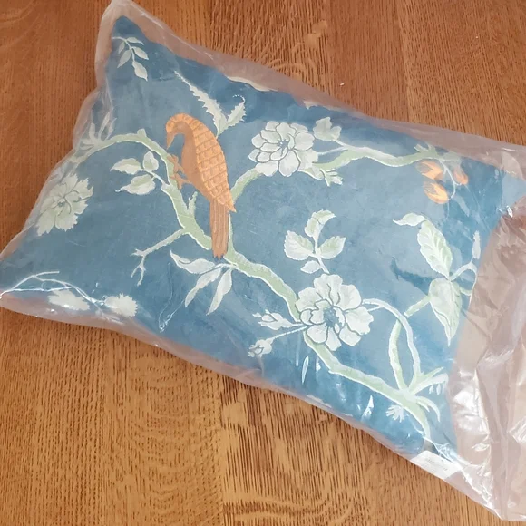 Anthropologie Tassled Perla Bird Pillow - Turquoise - Picture 10 of 14